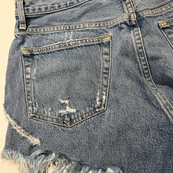 Agolde Parker Denim Shorts (Swapmeet Blue) - Picture 3 of 3